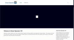 Desktop Screenshot of owneroperators101.com