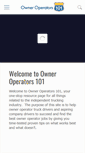 Mobile Screenshot of owneroperators101.com